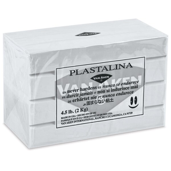 Plastalina Modeling Clay White 1LB